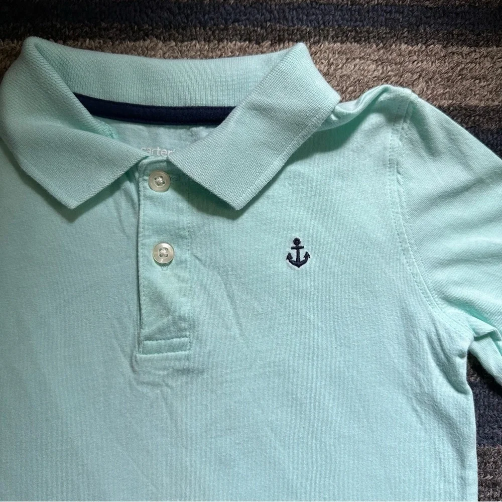 Carter’s Boys Aqua Green‎ Polo Tee Size 5